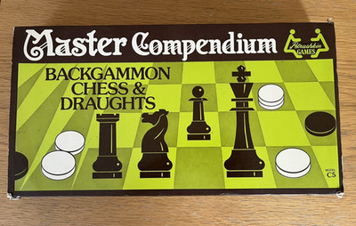 Vintage Master Kompendium Schach Backgammon & Figuren Set - Modell C5 Petrushkin