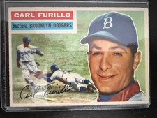 1956 Topps #190 - CARL FURILLO - Brooklyn Dodgers -