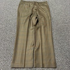 True Vintage 1970s Pants Plaid Dress Pants Talon Zipper 39x31 Designer Rare