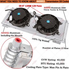 Transmission Oil Cooler6 Dual Fan Shroud Kit For Lpd47391 Gvw Max 40000 40k