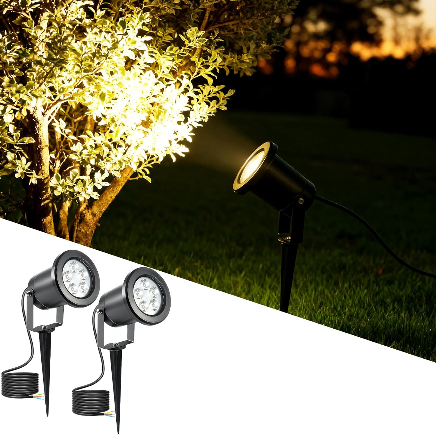 Faretto da Esterno 3W LED Picchetto IP65: Illuminazione Architetturale