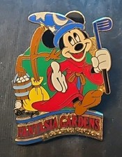 Disney Sorcerer Mickey & Broom Fantasia Gardens Miniature Golf 2002 Pin 7822 Pin
