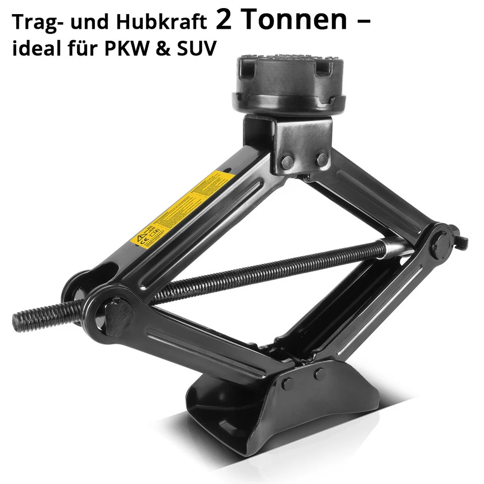 STAHLWERK Scherenwagenheber 2000 kg Autoheber manuell Kfz-Wagenheber mit Ratsche - Bild 4 von 4