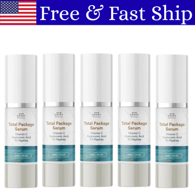 #ad Sun Coast Sciences Total Package Serum w Vitamin C Hyaluronic Acid Tri 5 pack $52.99