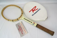 NEW OLD STOCK Rossignol Strato Wood Tennis Racquet 4 3/8 LM Made USA 3LM w Cover