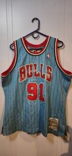 CHICAGO BULLS DENNIS RODMAN MITCHELL  NESS 1995-96 HWC SWINGMAN BLUE JERSEY MEN
