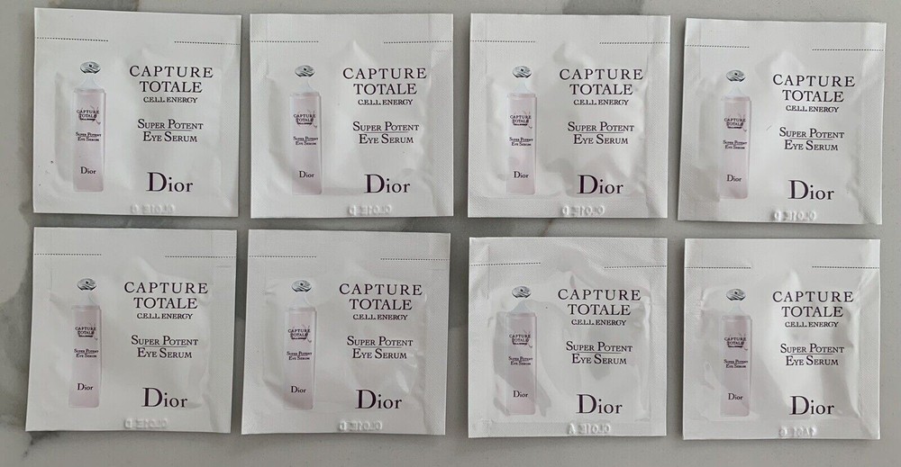 DIOR Capture Totale Super Potent Eye Serum sample lot set x 8 - 0.03oz ea. Seal