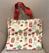 Harper Vegetable Garden Canvas Tote Bag Cotton Farmers Market Reusable Shopper