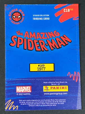 幸運のマンタパネル 2022 PANINI Card SPIDERMAN 60th Anniversary TCG #C18 AMAZING