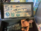 vintage GIJoe? army guy figure with green army plastic case iincluded