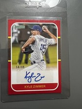 2021 Donruss Retro '87 Signatures Red /99  Kyle Zimmer