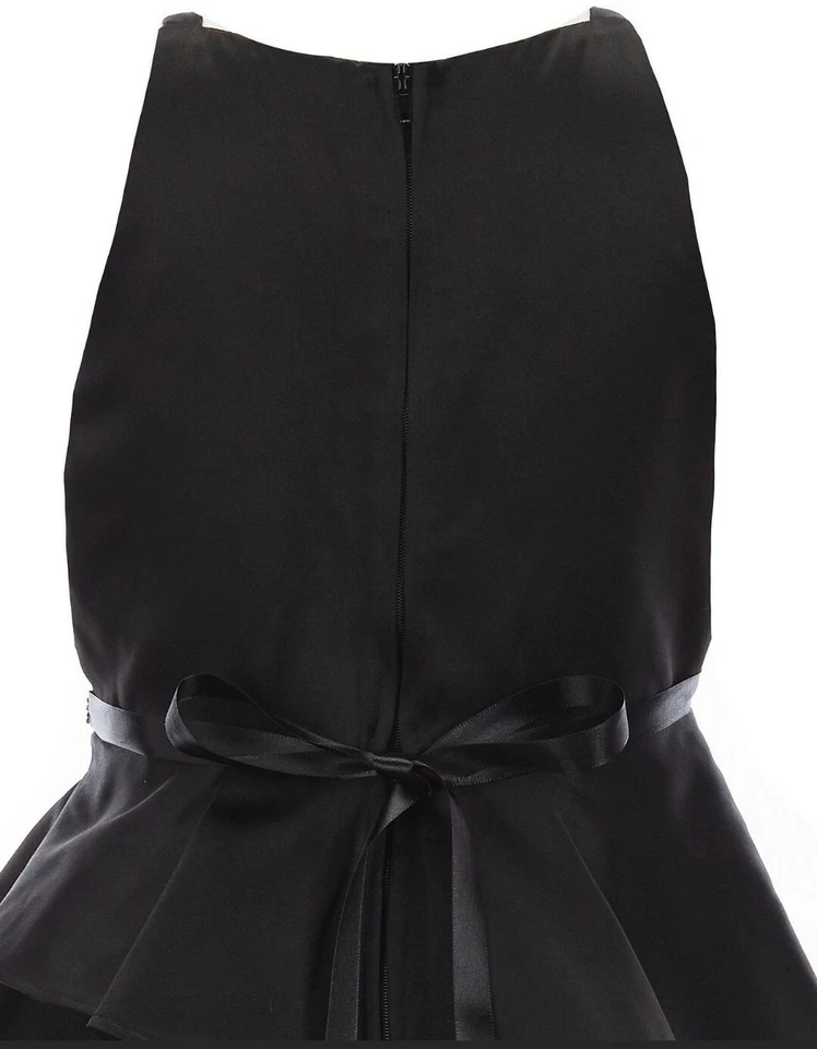 Vestido Fantasioso Asimétrico Satén en Niveles Ediciones Raras Niña Grande-Talla-12 14 16 Foto 4 de 4