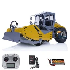 LESU 1:14 Metal Aoue-H13i Hydraulic RC Road Roller Vehicle RTR Sound Battery