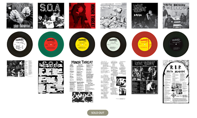 DISCHORD 200 First Six Records Punk 45 Box Set Minor Threat Teen