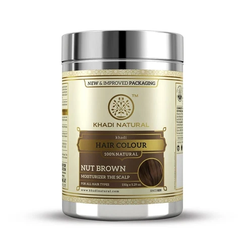 Khadi Natural Hair Color, 150g - Nut Brown Pack of 1