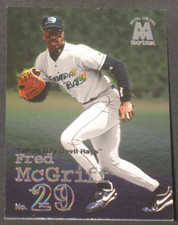 Fred McGriff 1999 Skybox Molten Metal BLANK BACK Parallel Promo Tampa Bay Rays