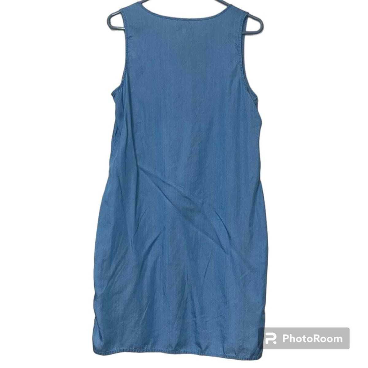 Crown & Ivy womens size 10 pullover blue dress with pink tassels split sides Crown & Ivy womens size 10 pullover blue dress with pink tassels split sides