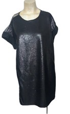 Little White Lies Women XS Dress Jemma Sequin Mesh Mini Urban Outfitters