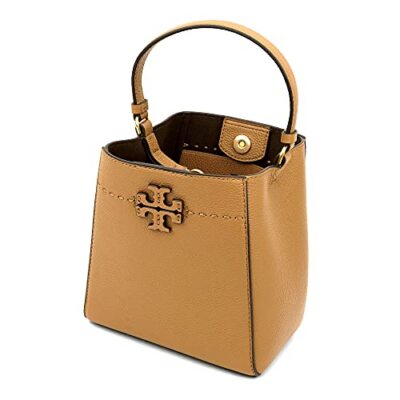Tory Burch MCGRAW SMALL BUCKET BAG 74956 227 TIRAMISU | eBay