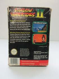Shadow Warriors 2 Nintendo NES PAL in Box with Manual Ninja Gaiden