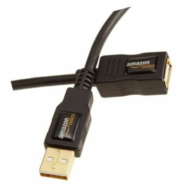 Amazonbasics Usb 2.0 Extension Cable - A-Male To A-Female - 9.8 Feet (3 Meters) (848719055504)