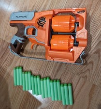 NERF Zombie Strike FlipFury Blaster and 18 Nerf Zombie Strike Elite Darts
