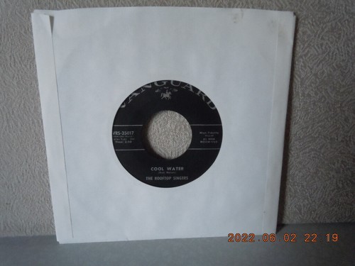 ROOFTOP SINGERS 7"vinyl...WALK RIGHT IN/COOL WATER...VANGUARD...VG...'62 - Foto 2 di 2