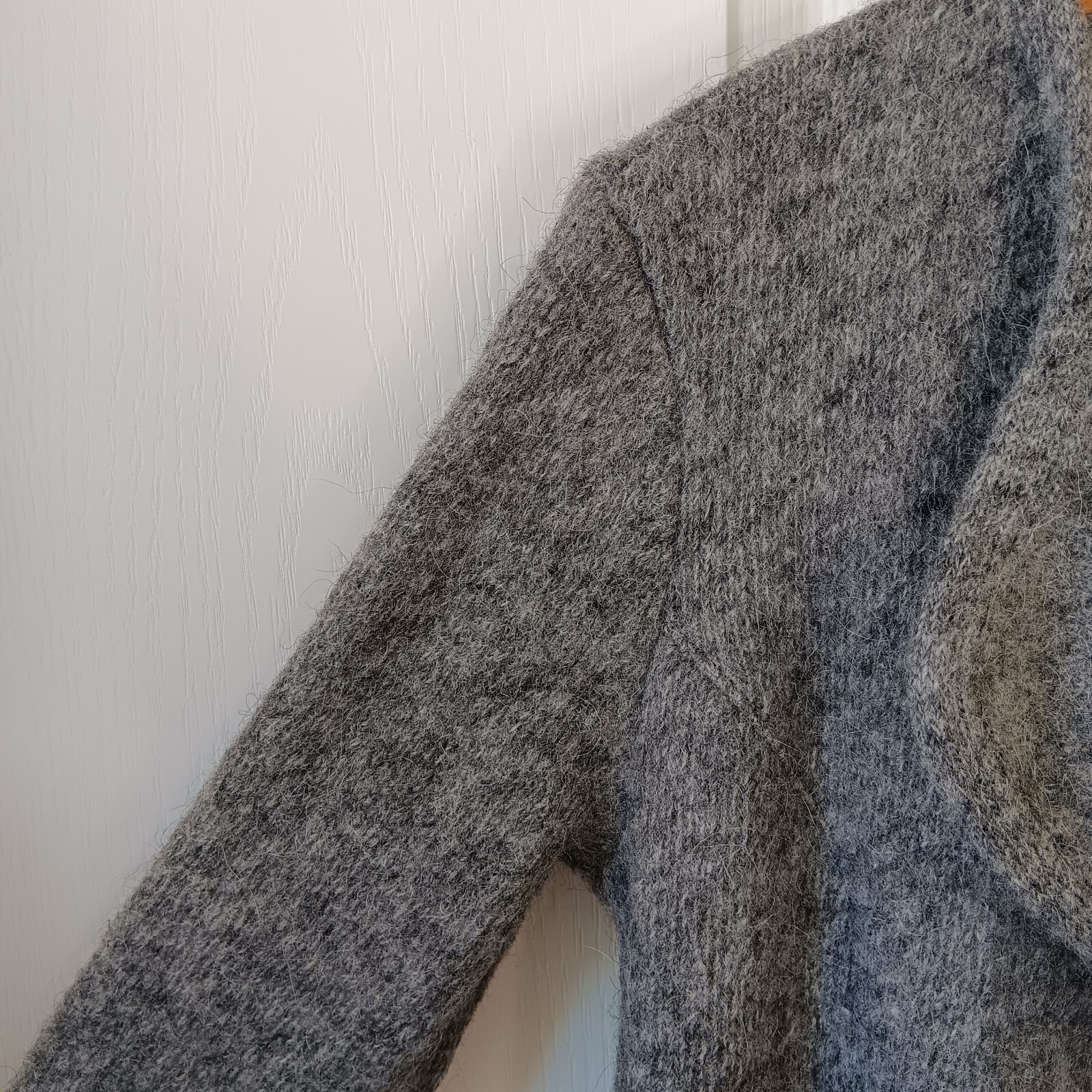 Varma Women's Regular Gray Icelandic Wool Open Front Jacket Size XS