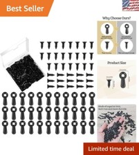 Versatile 100-Piece Iron Picture Frame Turn Button Hardware Set for DIY Projects