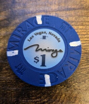 $1 Las Vegas Mirage Casino Chip - Final Print - Never Played