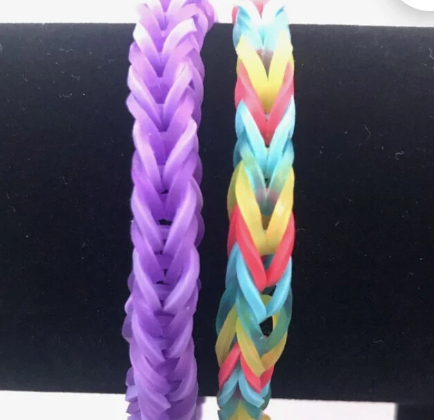 Kit para hacer pulseras con banda de goma con telar arco iris manualidades niños pasatiempo Foto 4 de 4