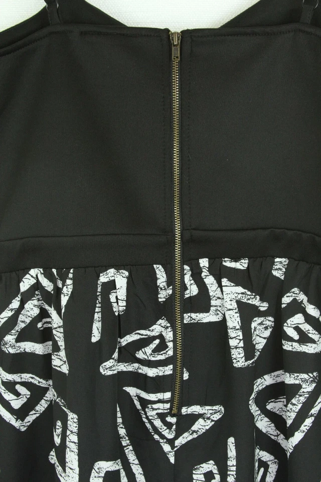 Mono Fire Los Angeles Grande Negro Blanco Mujer Sujetador Incorporado Nuevo Foto 4 de 4