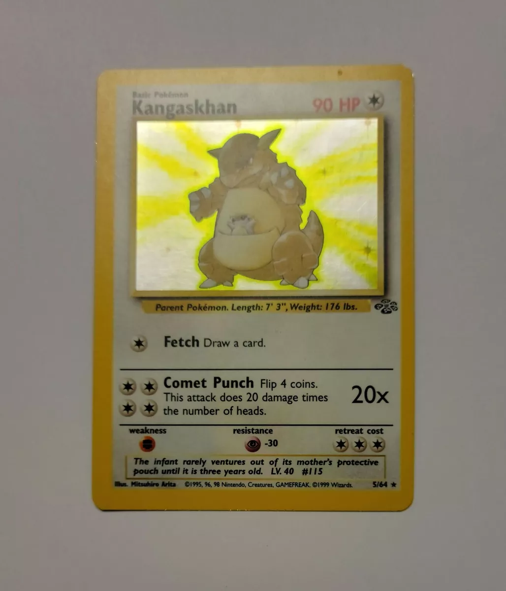 Pokemon Jungle 1st Edition Holofoil Card #5/64 Kangaskhan