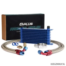 Fit For Universal Aluminum 10 Row AN10 Oil Cooler Oil Lines Filter Adapter Kit