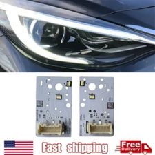 2x White DRL Boards For Infiniti QX30 Q30 Headlight Daytime Running light Chip