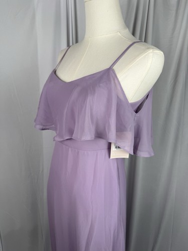 Birdy Grey Junior Bridesmaid Dress in LavenderChiffon Large NWT Formal - Picture 14 of 18