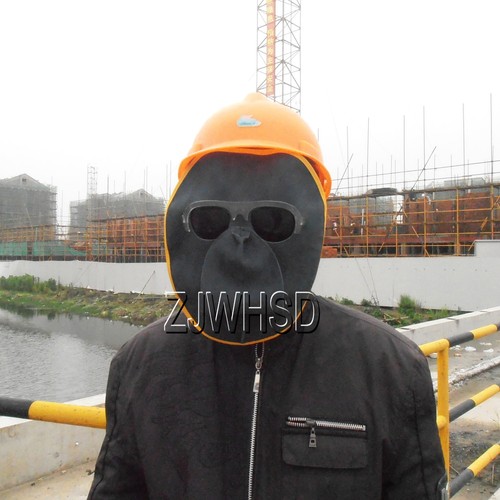 Portable Front Protected Leather Lens Glasses Welder Welding Hood Helmet Mask - Picture 6 of 6
