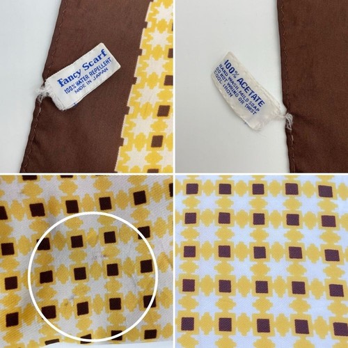 Collezione 3 Sciarpe Vintage Acetato Vera Argyle Pois Stelle Griglia Retrò - Foto 5 di 16