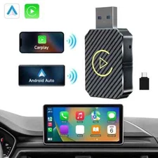 Wireless Carplay Android Auto Adapter Car Dongle USB AU Connect Box 2 in 1 Mini