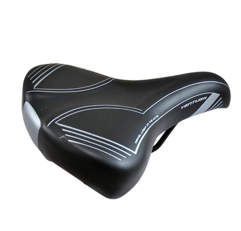 Selle vélo loisir amortissante Monte Grappa 1115 Ventura avec rails acier