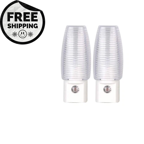 3.47 in. Plug-In Incandescent Automatic Dusk to Dawn Warm White LED Night Light - Picture 2 of 7