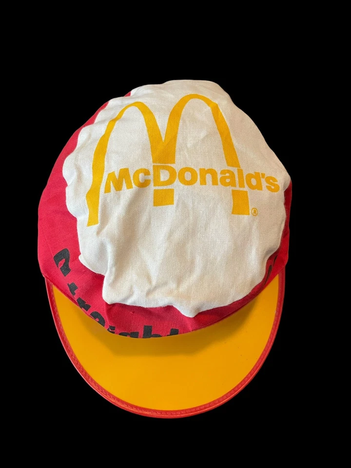 Винтажная рекламная кепка McDonald's Coca Cola «Straight... To School» б/у в отличном состоянии - Изображение 2 из 4