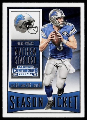 2015 Panini Contenders Matthew Stafford #63