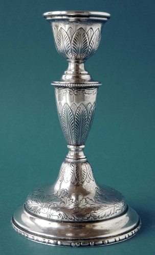 2 x Silberleuchter 925 Sterling Silber Kerzenhalter Kerzenständer 16cm 136+150g - Bild 6 von 19