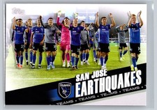 2022 Topps MLS Soccer San Jose Earthquakes Team Card #168 Quakes Base