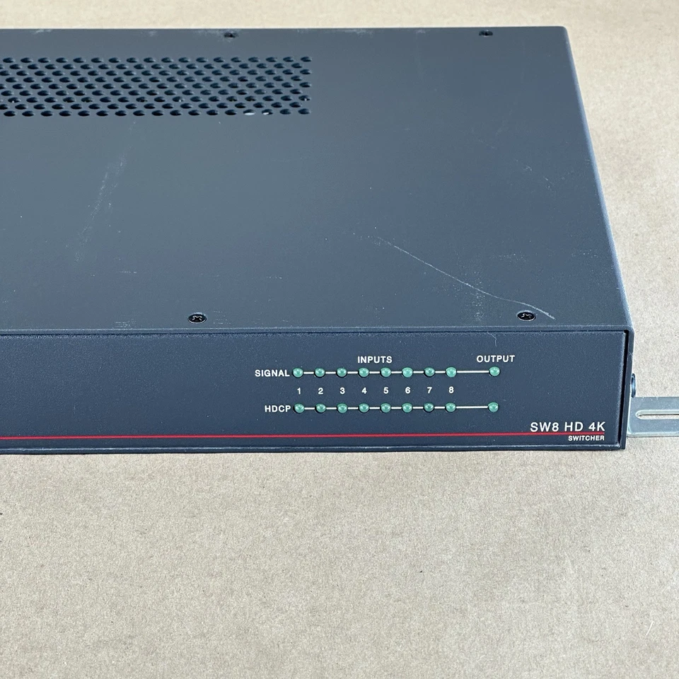 Extron SW8 HD 4K HDMI Switcher 8x1 – 4K UHD Support | Power Cord & 9x HDMI Cable - Image 3 of 4
