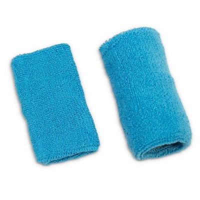 ''2Pack Cotton Wrist Sweatbands for Sports, Gym, Tennis, Basketball, Volleyball''