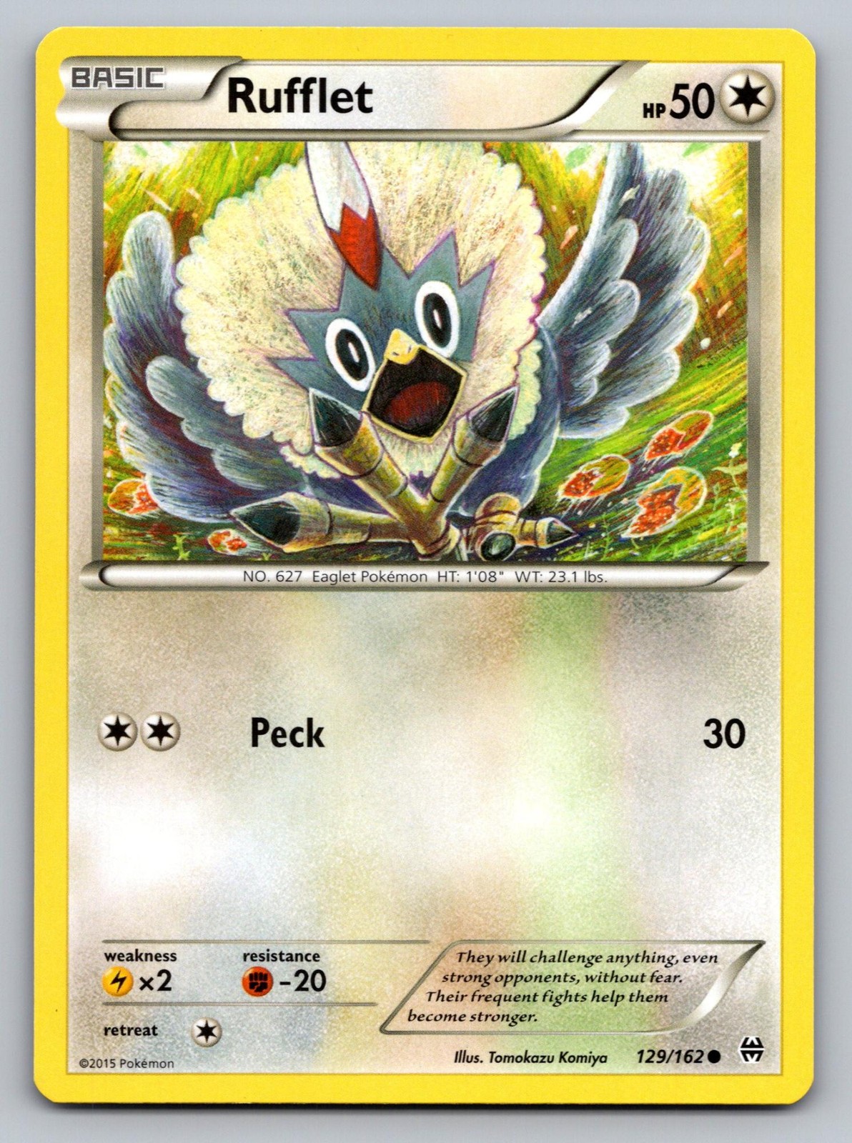 Rufflet 129/162 Common BREAKthrough Pokemon Lightly Played