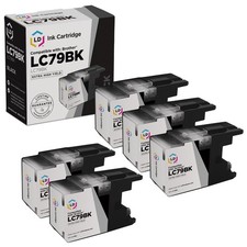 LD for Brother LC79 5pk Black Extra HY Ink MFC J5910DW J6510 J6710 J6910