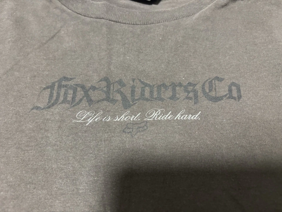 Fox Riders Co. vintage para niños Camiseta Logo Manga Larga Talla Juvenil L Bicicleta Carreras Foto 2 de 4